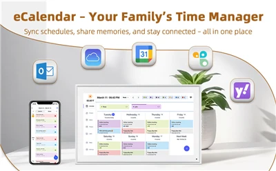 10.1 Inch Smart Digital Calendar 2 in 1 Photo Frame